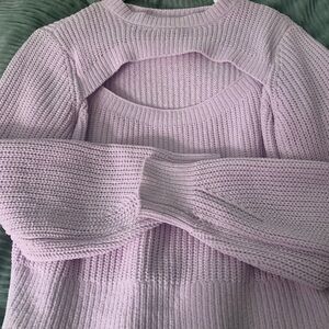 It's Our Time Lilac Crew Neck Sweater
